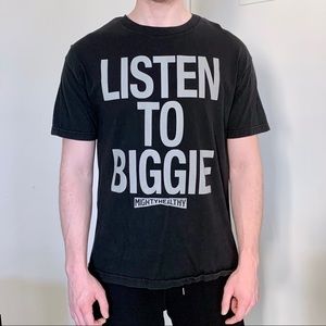 "Listen to Biggie" Black Short Sleeve Tee